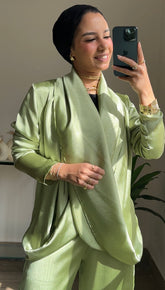 Dripping Blouses  Metallic Olive green 🫒